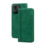 For Xiaomi Redmi 10A 4G Frosted Business Magnetic Horizontal Flip PU Phone Case(Green)