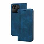 For Xiaomi Redmi 10A 4G Frosted Business Magnetic Horizontal Flip PU Phone Case(Blue)