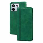 For Xiaomi Redmi Note 13 4G Frosted Business Magnetic Horizontal Flip PU Phone Case(Green)