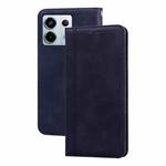 For Xiaomi Redmi Note 13 Pro 4G Frosted Business Magnetic Horizontal Flip PU Phone Case(Black)