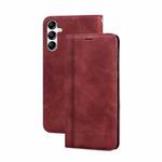 For Samsung Galaxy A54 5G Frosted Business Magnetic Horizontal Flip PU Phone Case(Brown)