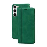 For Samsung Galaxy S23+ 5G Frosted Business Magnetic Horizontal Flip PU Phone Case(Green)