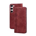 For Samsung Galaxy S23 5G Frosted Business Magnetic Horizontal Flip PU Phone Case(Brown)