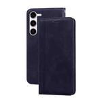 For Samsung Galaxy S23 5G Frosted Business Magnetic Horizontal Flip PU Phone Case(Black)