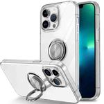 For iPhone 13 Pro Max Ring Holder TPU Phone Case(Transparent)
