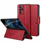 For OPPO Find N SULADA All-inclusive Magnetic Snap Flip Leather Phone Case(Red)