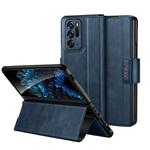 For OPPO Find N SULADA All-inclusive Magnetic Snap Flip Leather Phone Case(Blue)