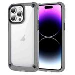 For iPhone 14 Pro Skin Feel TPU + PC Phone Case(Transparent Black)