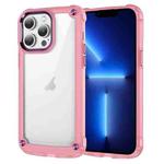 For iPhone 13 Pro Skin Feel TPU + PC Phone Case(Transparent Pink)