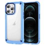 For iPhone 12 Pro Max Skin Feel TPU + PC Phone Case(Transparent Blue)