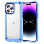 For iPhone 15 Pro Max Skin Feel TPU + PC Phone Case(Transparent Blue)