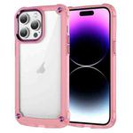 For iPhone 15 Pro Skin Feel TPU + PC Phone Case(Transparent Pink)