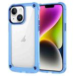 For iPhone 15 Plus Skin Feel TPU + PC Phone Case(Transparent Blue)