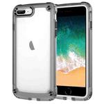 For iPhone 8 Plus / 7 Plus Skin Feel TPU + PC Phone Case(Transparent Black)