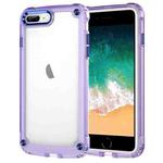 For iPhone 8 Plus / 7 Plus Skin Feel TPU + PC Phone Case(Transparent Purple)