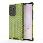 For Samsung Galaxy Note20 Ultra Shockproof Honeycomb PC + TPU Protective Case(Green)