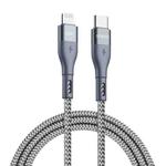 DUZZONA A1 PD 20W Type-C to 8 Pin Fast Charging Data Cable, Length:2m(Grey)