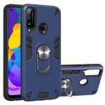 For Huawei Honor Play 4T 2 in 1 Armour Series PC + TPU Protective Case with Ring Holder(Royal Blue)