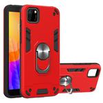 For Huawei Y5P(2020) 2 in 1 Armour Series PC + TPU Protective Case with Ring Holder(Red)