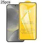 For Samsung Galaxy S24 FE 5G 25pcs 9D Full Glue Screen Tempered Glass Film