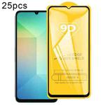 For Samsung Galaxy A06 5G 25pcs 9D Full Glue Screen Tempered Glass Film
