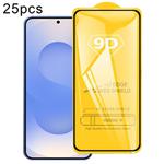 For Samsung Galaxy S25 FE 5G 25pcs 9D Full Glue Screen Tempered Glass Film