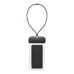 Baseus For Mobile Phones Below 7.2 inches Universal High Permeability PVC Sliding Cover Mobile Phone Waterproof Bag with Lanyard(Gray + Black)