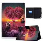 For Amazon Fire Max 11 2023 Colored Drawing Smart Leather Tablet Case(Panda)
