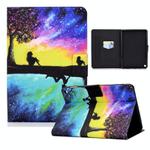 For Amazon Fire Max 11 2023 Colored Drawing Smart Leather Tablet Case(Starry Reflection)