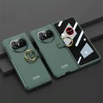 For Huawei Mate X3 GKK Privacy Ultra-thin PC Full Coverage Phone Case with Ring Holder(Green)