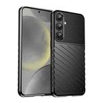 For Samsung Galaxy S25+ 5G Thunderbolt Shockproof TPU Phone Case(Black)