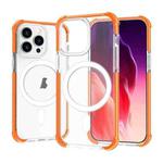 For iPhone 15 Pro Magsafe Magnetic Acrylic Shockproof Phone Case(Orange)