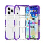 For iPhone 17 Pro Acrylic Magsafe Magnetic Shockproof Phone Case(Purple)