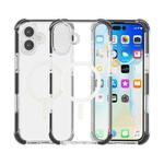 For iPhone 17 Acrylic Magsafe Magnetic Shockproof Phone Case(Transparent Black)
