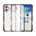 For iPhone 17 Acrylic Magsafe Magnetic Shockproof Phone Case(Brown)