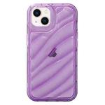 For iPhone 14 Plus Waves TPU Phone Case(Purple)