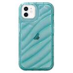 For iPhone 12 Waves TPU Phone Case(Blue)