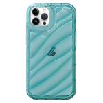 For iPhone XR Waves TPU Phone Case(Blue)