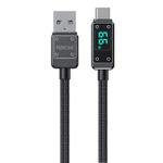 WK WDC-06a 6A USB to USB-C/Type-C Digital Display Data Cable, Length: 1m(Black)