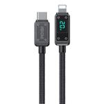 WK WDC-08 PD 20W USB-C/Type-C to 8 Pin Digital Display Data Cable, Length: 1m(Black)