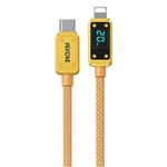 WK WDC-08 PD 20W USB-C/Type-C to 8 Pin Digital Display Data Cable, Length: 1m(Yellow)