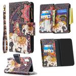 For Samsung Galaxy A10e/A20e Colored Drawing Pattern Zipper Horizontal Flip Leather Case with Holder & Card Slots & Wallet(Flower Elephants)