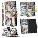 For Samsung Galaxy A70e Colored Drawing Pattern Zipper Horizontal Flip Leather Case with Holder & Card Slots & Wallet(Tree)