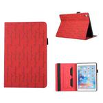 For iPad Air / Air 2 / 9.7 2018 Lucky Bamboo Pattern Leather Tablet Case(Red)