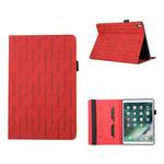 For iPad 10.2 Lucky Bamboo Pattern Leather Tablet Case(Red)