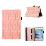 For iPad mini 5 / 4 / 3 / 1 Lucky Bamboo Pattern Leather Tablet Case(Pink)