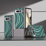 For Google Pixel Fold ABEEL Galactic Pattern Protective Phone Case(Green)