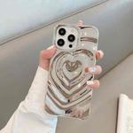 For iPhone 12 Pro 3D Love Pattern Phone Case(Grey)