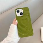 For iPhone 13 3D Love Pattern Phone Case(Green)