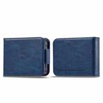 For Samsung Galaxy Z Flip5 LC.IMEEKE RFID Anti-theft Leather Phone Case(Blue)